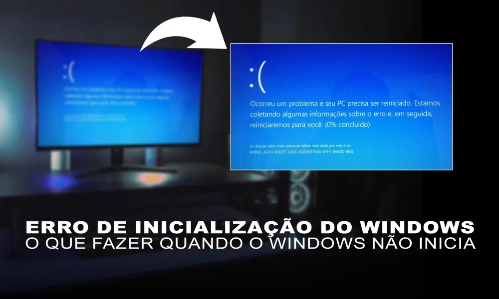 Erro de inicialização do windows