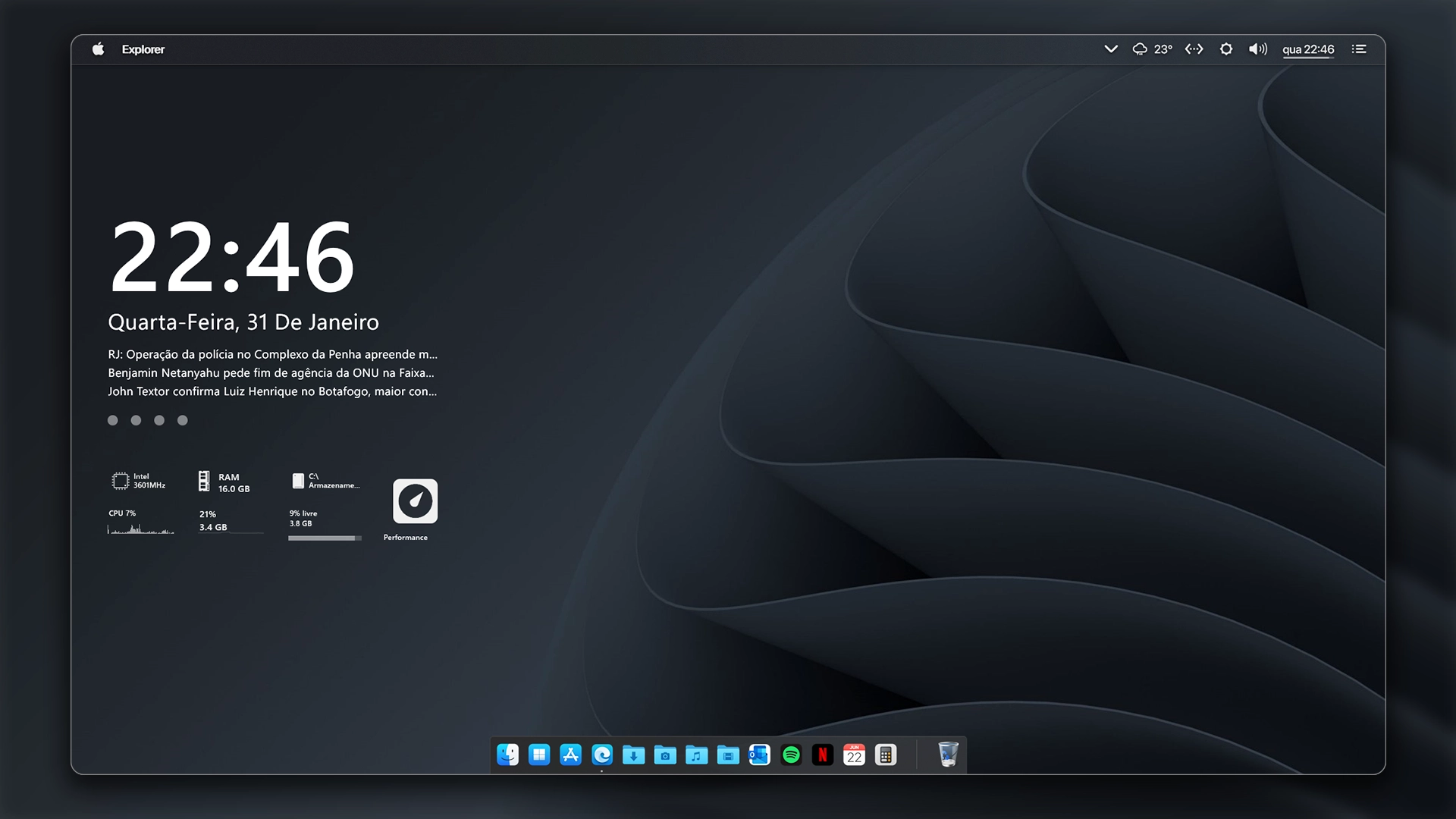 Tema Mac OS para windows