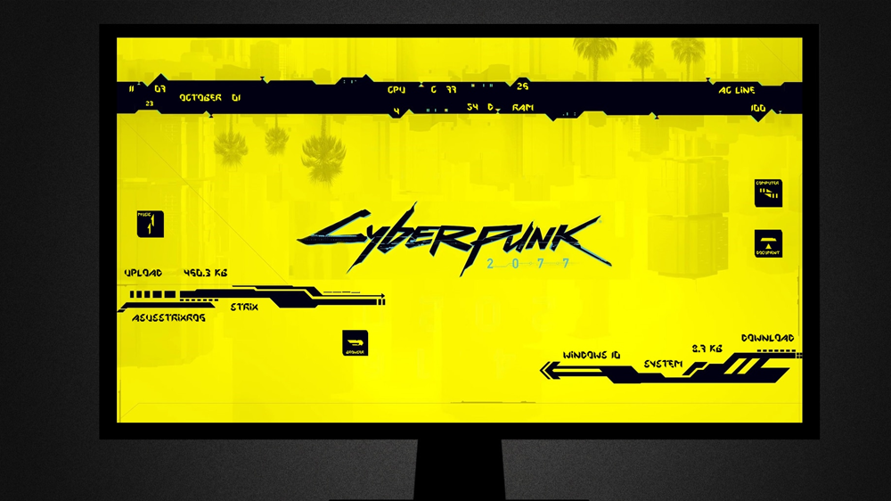 Cyberpunk 2077 Skin Rainmeter