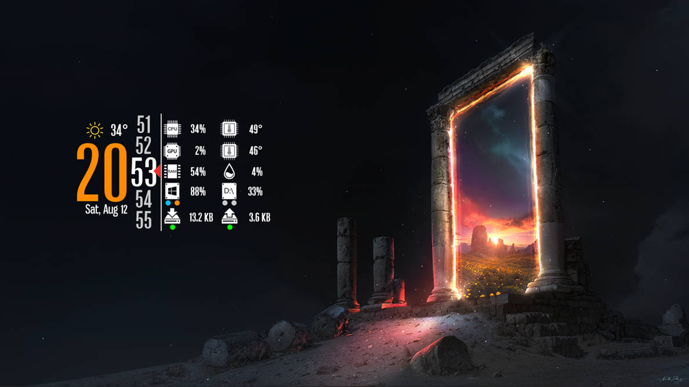 Quantic Skin Rainmeter