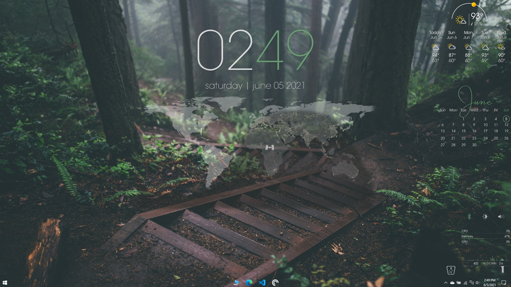 Sonder Skin Rainmeter