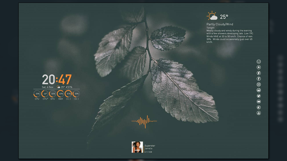 Syntage Skin Rainmeter