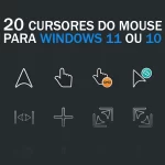 25 Cursors de mouse para windows 11 e 10