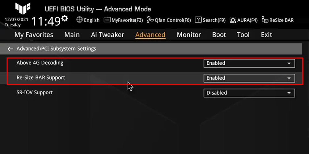 Ativar opções na bios para melhorar desempenho do pc